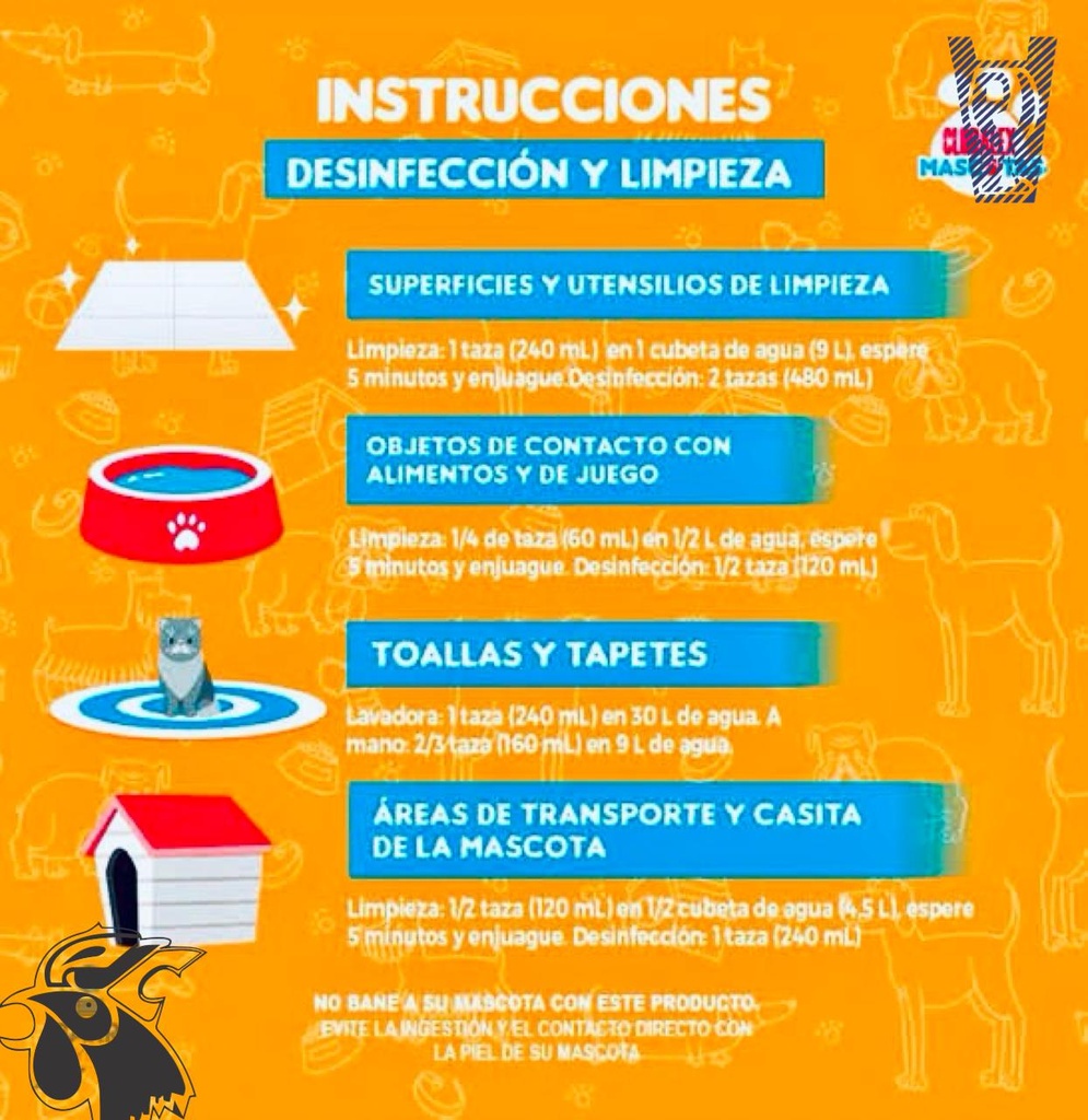 Cloralex Naranja para Mascotas 950ml