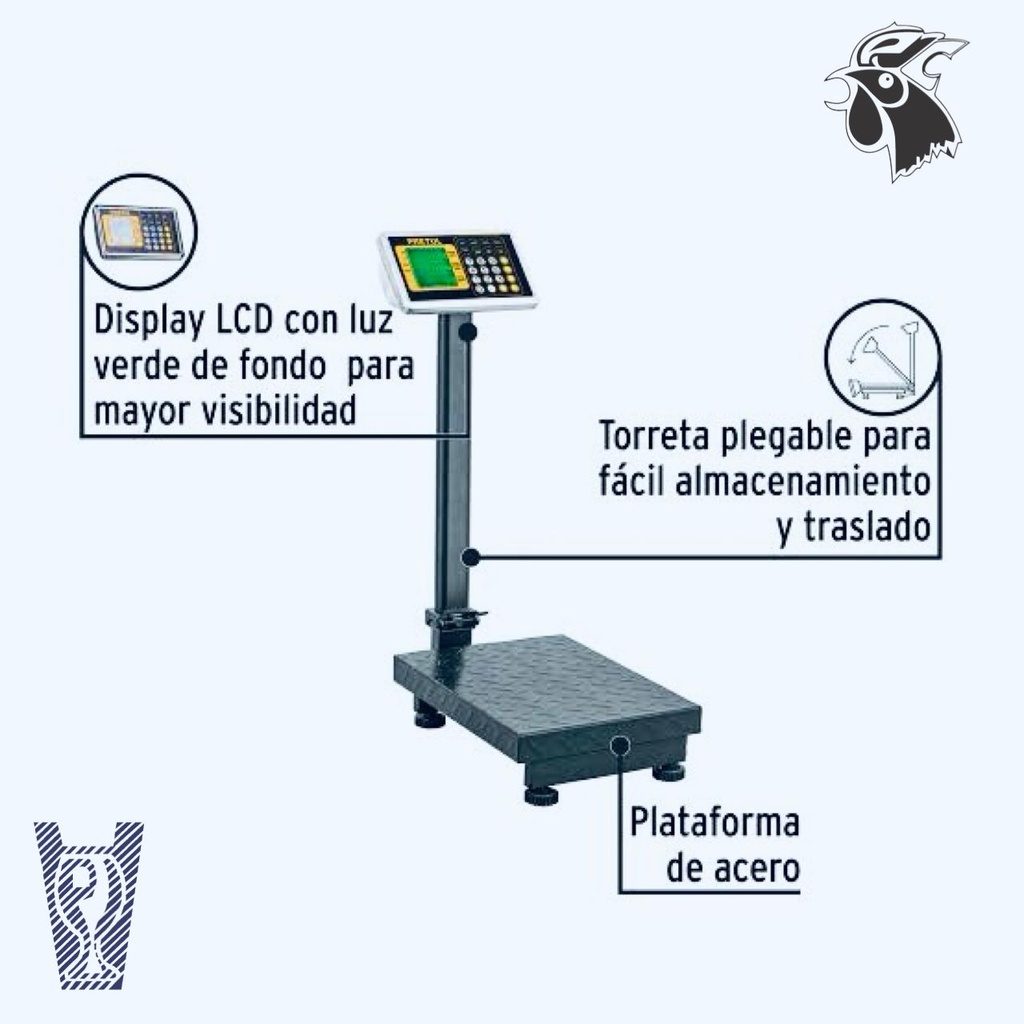 Bascula de 100kg Plegable