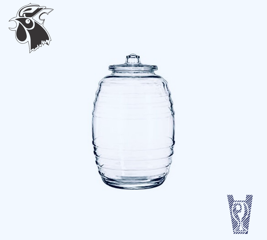 Vitrolero Barril de Vidrio 10L