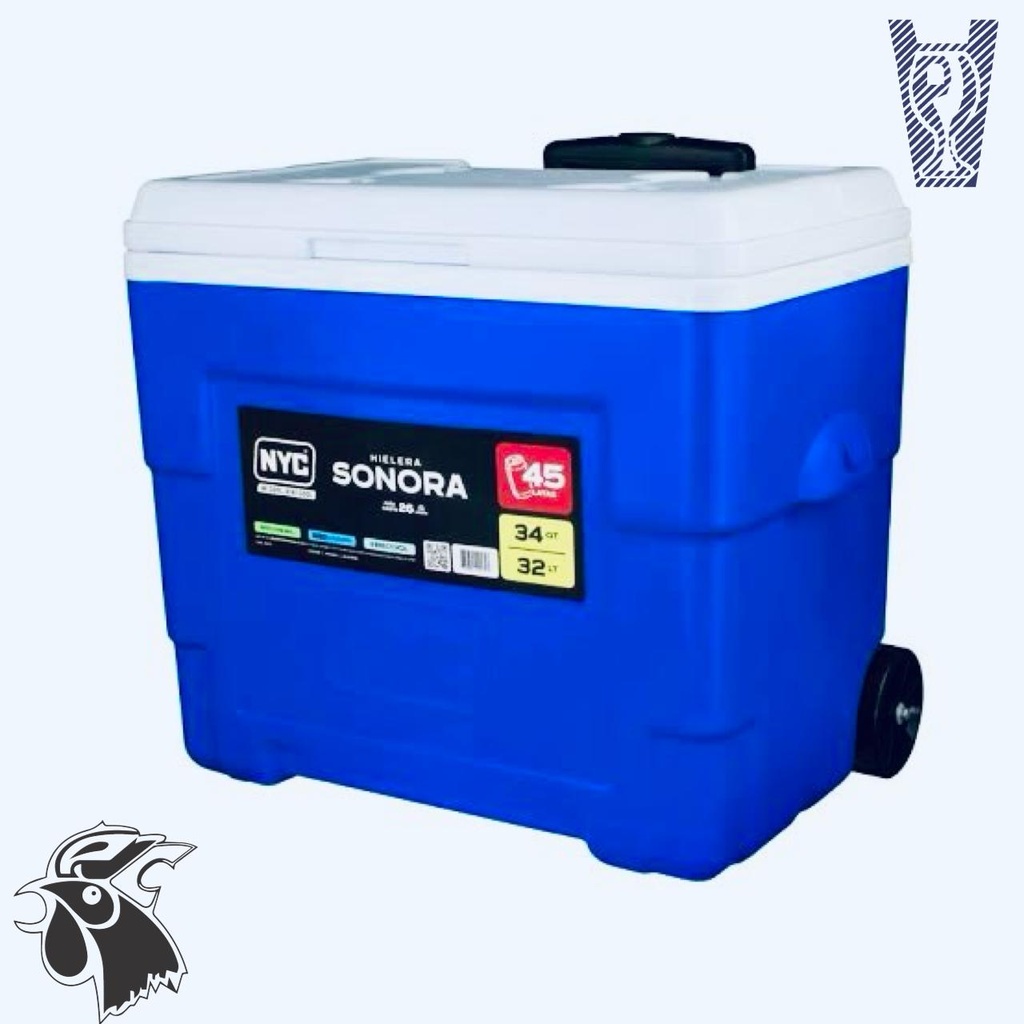 Hielera NYC 34qt con Ruedas
