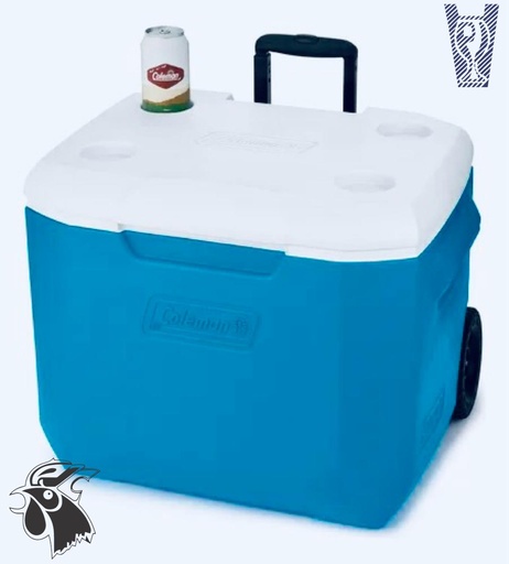 [TERHLRACLM60QTCNRD] Hielera Coleman de 60Qt con Ruedas